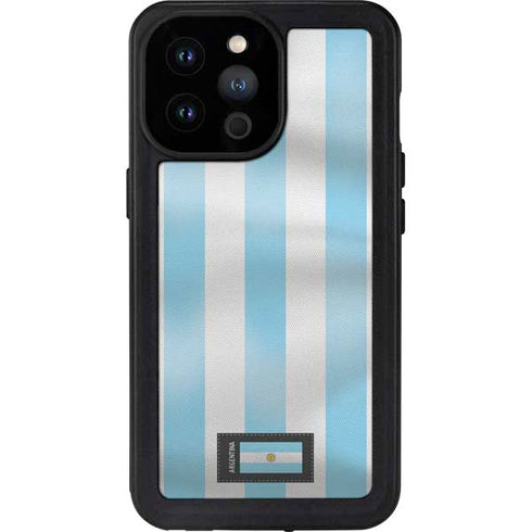 Argentina Soccer Flag iPhone 14 Pro Max Waterproof Case